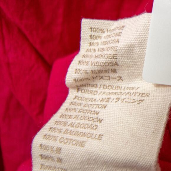 New! Anthropologie Let Me Be Cutout Tiered Dress in Magenta, women size XSP - Picture 15 of 15